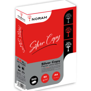 Rame papier A4 couverture plastique SILVER COPY