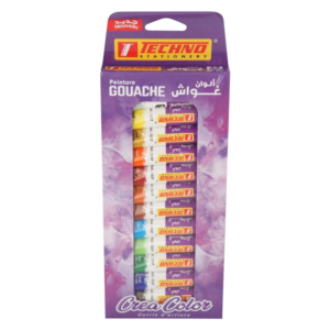 PEINTURE GOUACHE TUBES 12ML "TECHNO"