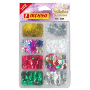 Paillettes Décoratives 8 Pièces "Techno"